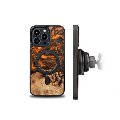 Bewood Resin Case  iPhone 13 Pro  Orange  MagSafe
