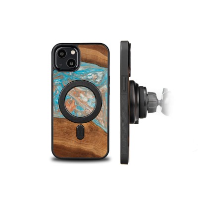 Bewood Resin Case  iPhone 13  Planets  Saturn  MagSafe