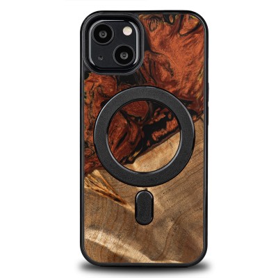 Bewood Resin Case  iPhone 13  4 Elements  Fire  MagSafe