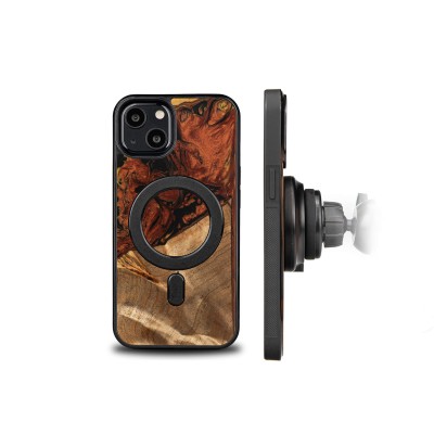 Bewood Resin Case  iPhone 13  4 Elements  Fire  MagSafe
