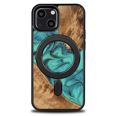 Bewood Resin Case  iPhone 13 Mini  Turquoise  MagSafe