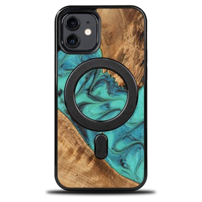 Bewood Resin Case  iPhone 12 / 12 Pro  Turquoise  MagSafe