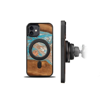 Bewood Resin Case  iPhone 12 / 12 Pro  Planets  Saturn  MagSafe