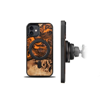 Bewood Resin Case  iPhone 12 / 12 Pro  Orange  MagSafe