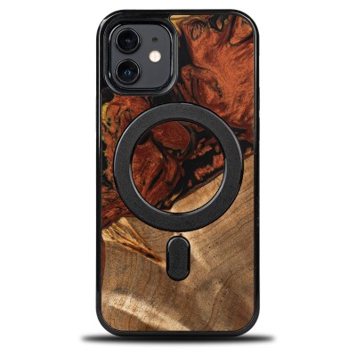 Bewood Resin Case  iPhone 12 / 12 Pro  4 Elements  Fire  MagSafe