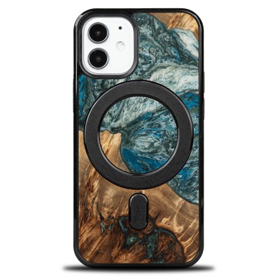 Bewood Resin Case  iPhone 12 Mini  Planets  Earth  MagSafe