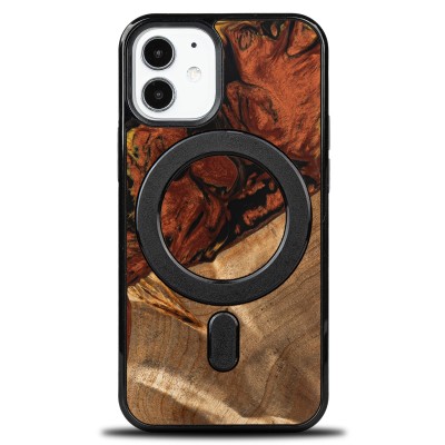 Bewood Resin Case  iPhone 12 Mini  4 Elements  Fire  MagSafe