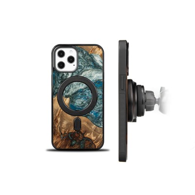 Bewood Resin Case  iPhone 12 Pro Max  Planets  Earth  MagSafe
