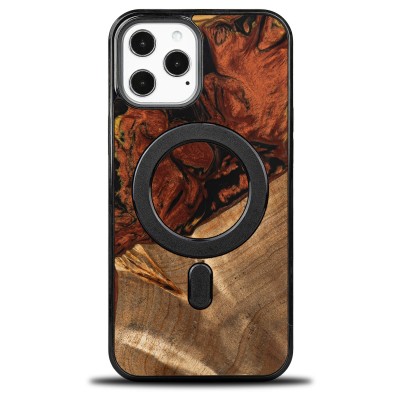 Bewood Resin Case  iPhone 12 Pro Max  4 Elements  Fire  MagSafe
