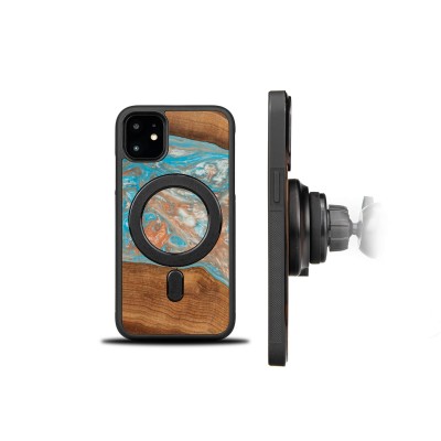 Bewood Resin Case  iPhone 11  Planets  Saturn  MagSafe