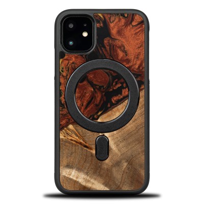 Bewood Resin Case  iPhone 11  4 Elements  Fire  MagSafe