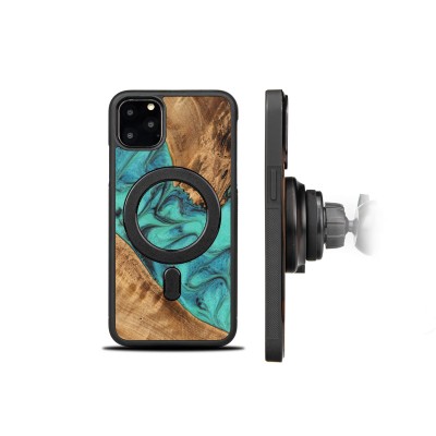 Bewood Resin Case  iPhone 11 Pro Max  Turquoise  MagSafe