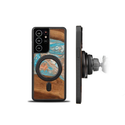 Bewood Resin Case  Samsung Galaxy S21 Ultra  Planets  Saturn