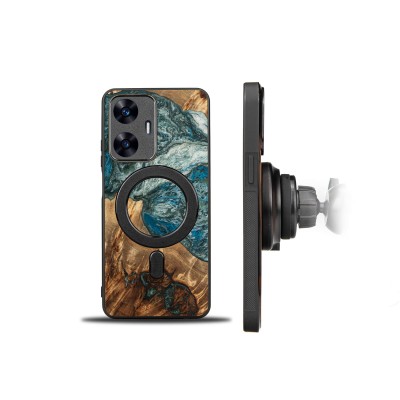 Bewood Resin Case  Realme C55  Planets  Earth