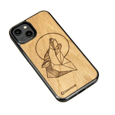 Apple iPhone 15 Wolf Oak Bewood Wood Case