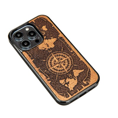 Apple iPhone 15 Pro Compass Merbau Bewood Wood Case