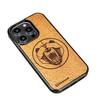 Drewniane Etui Bewood iPhone 15 Pro NIEDŹWIEDŹ MERBAU