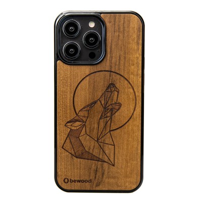 Apple iPhone 15 Pro Max Wolf Imbuia Bewood Wood Case