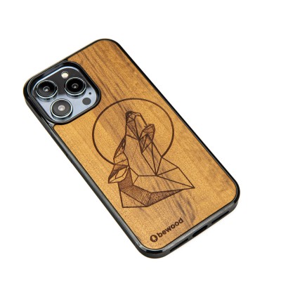 Apple iPhone 15 Pro Max Wolf Imbuia Bewood Wood Case