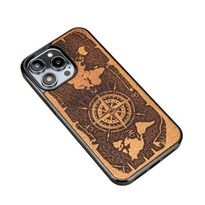 Apple iPhone 15 Pro Max Compass Merbau Bewood Wood Case