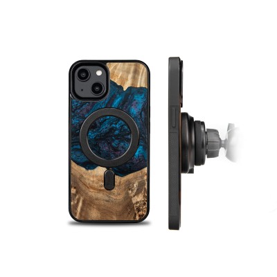 Bewood Resin Case  iPhone 15  Planets  Neptune  MagSafe
