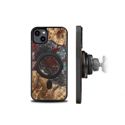 Bewood Resin Case  iPhone 15 Plus  Planets  Pluto  MagSafe