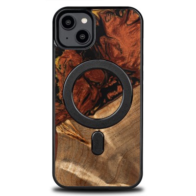 Bewood Resin Case  iPhone 15 Plus  4 Elements  Fire  MagSafe