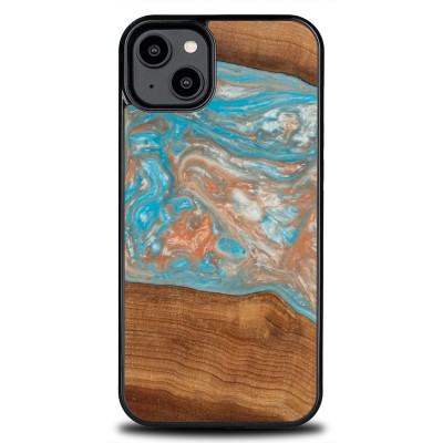 Bewood Resin Case  iPhone 15 Plus  Planets  Saturn