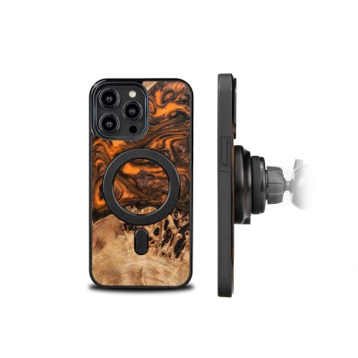 Bewood Resin Case  iPhone 15 Pro Max  Orange  MagSafe