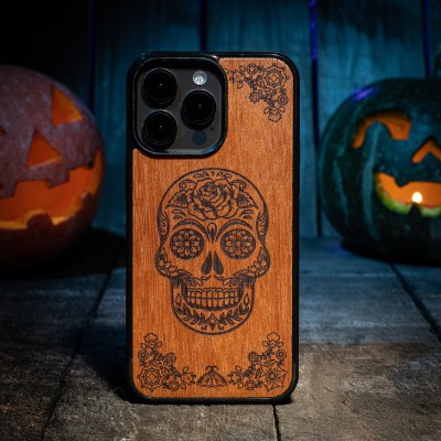 Dia de Muertos Merbau  Halloween  Special Edition Wood Case