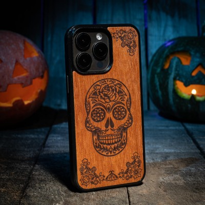 Dia de Muertos Merbau  Halloween  Special Edition Wood Case