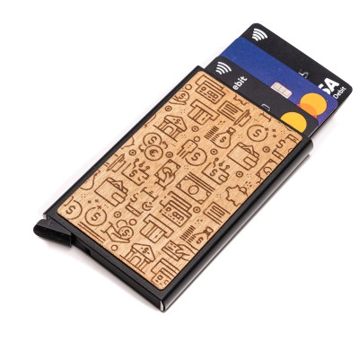 Bewood Unique Black card holder  Money Aniegre