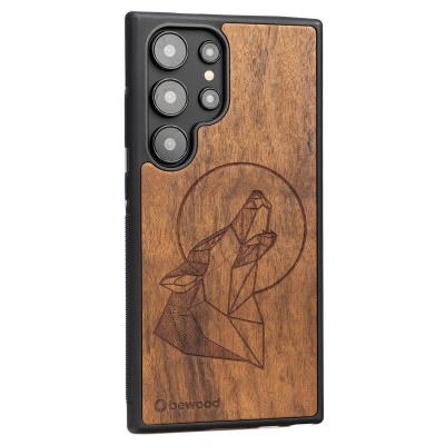Samsung Galaxy S24 Ultra Wolf Imbuia Bewood Wood Case
