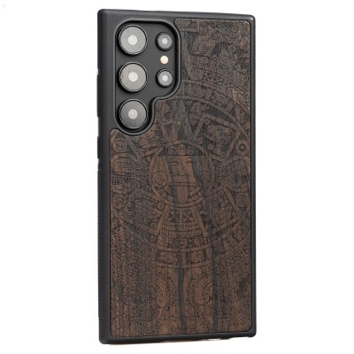 Samsung Galaxy S24 Ultra Aztec Calendar Ziricote Bewood Wood Case