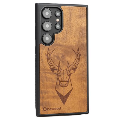 Samsung Galaxy S24 Ultra Deer Imbuia Bewood Wood Case