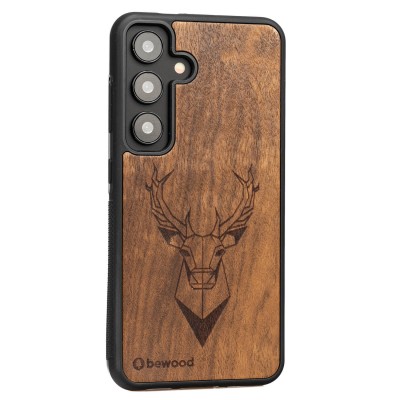 Samsung Galaxy S24 Deer Imbuia Bewood Wood Case