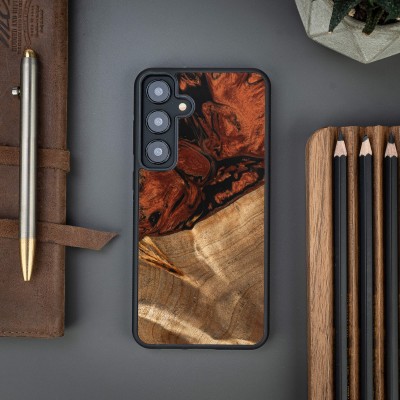 Bewood Resin Case  Samsung Galaxy S24 Plus  4 Elements  Fire