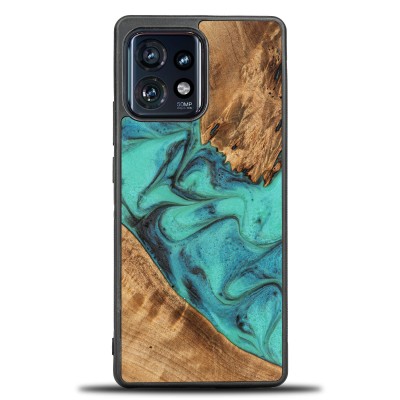 Bewood Resin Case  Motorola Edge 40 Pro  Turquoise