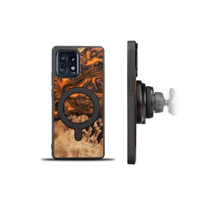 Bewood Resin Case  Motorola Edge 40 Pro  Orange
