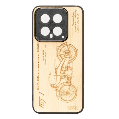 Xiaomi 14 Pro Harley Patent Anigre Bewood Wood Case