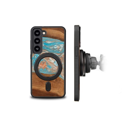 Bewood Resin Case  Samsung Galaxy S23  Planets  Saturn  MagSafe