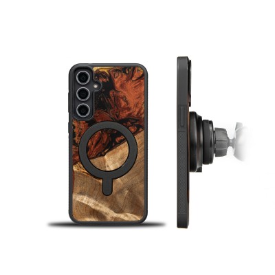 Bewood Resin Case  Samsung Galaxy S23 FE  4 Elements  Fire  MagSafe