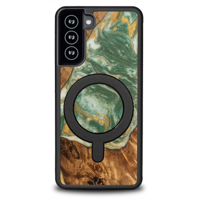 Bewood Resin Case  Samsung Galaxy S21 FE  4 Elements  Water  MagSafe