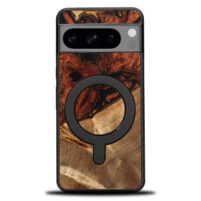 Bewood Resin Case  Google Pixel 8  4 Elements  Fire  MagSafe