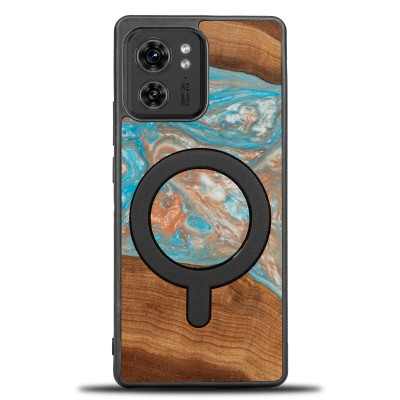 Bewood Resin Case  Motorola Edge 40  Planets  Saturn  MagSafe