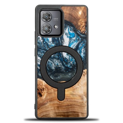 Bewood Resin Case  Motorola Edge 40 Neo  Planets  Earth  MagSafe