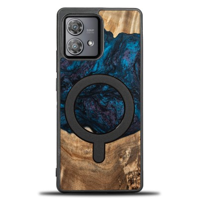 Bewood Resin Case  Motorola Edge 40 Neo  Planets  Neptune  MagSafe