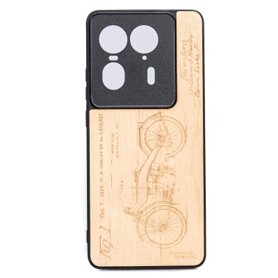 Drewniane Etui Bewood do Motorola Edge 50 Ultra HARLEY PATENT ANIEGRE