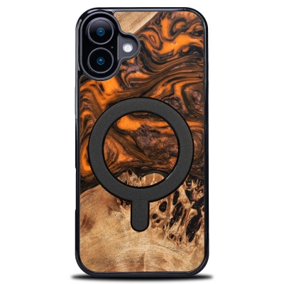 Bewood Resin Case for Apple iPhone 16  Orange with MagSafe