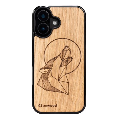 Apple iPhone 16 Wolf Oak Bewood Wood Case